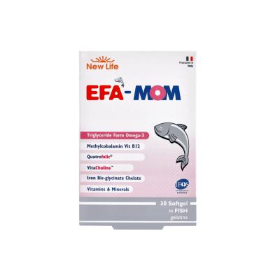 New Life EFA Mom: Comprehensive Pregnancy Supplement with DHA, Folic Acid & Iron - Gluten-Free Prenatal Vitamins New Life EFA Mom Prenatal: DHA, Folic Acid, Iron - Pregnancy Support pregnancy supplement, prenatal vitamins, postnatal vitamins, DHA supplement for pregnancy, Omega-3 supplement for pregnancy, folic acid supplement pregnancy, iron supplement pregnancy, fish oil capsules, gluten-free prenatal vitamins, EFA Mom, pregnancy health, prenatal care, maternal health, baby development, fetal development,