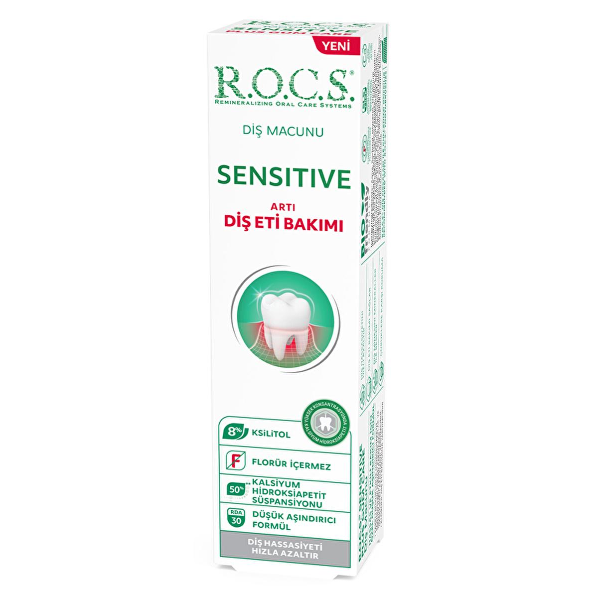 rocs-sensitive-toothpaste-94g, rocs-toothpaste-gum-care, rocs-sensitive-toothpaste-packaging, herbal-chlorophyll-toothpaste Rocs Sensitive Care Toothpaste - Gentle Gum Protection for Teeth Sensitivity | 3.4 fl. oz. Rocs Sensitive Care Toothpaste - Gentle Gum Protection rocs, toothpaste, sensitive-teeth, gum-care, oral-health, xylitol, calcium-hydroxyapatite, herbal, plaque-protection, ai-generated