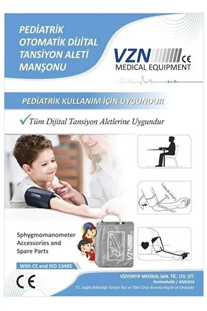 Vzn Digital Blood Pressure Monitor Cuff for Children 1 Count