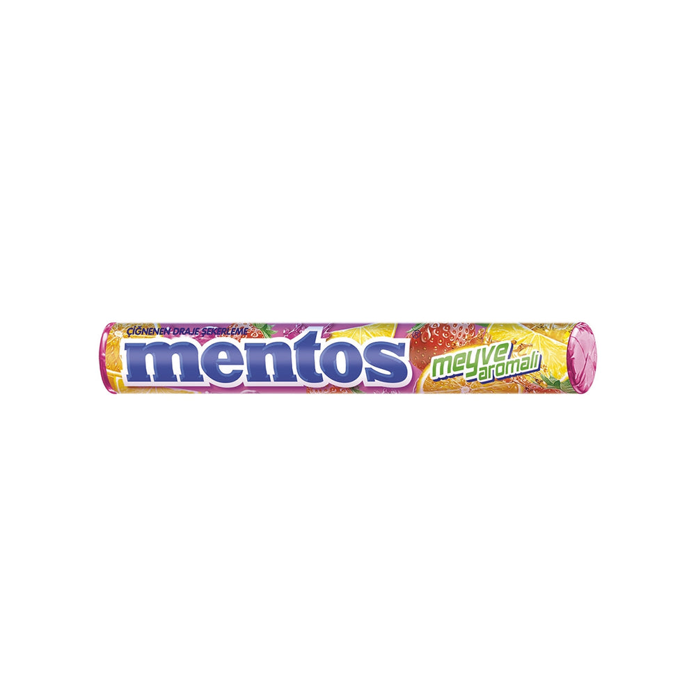 Mentos Fruit Chewy Dragee Candy for Sweet Refreshment 37.5g