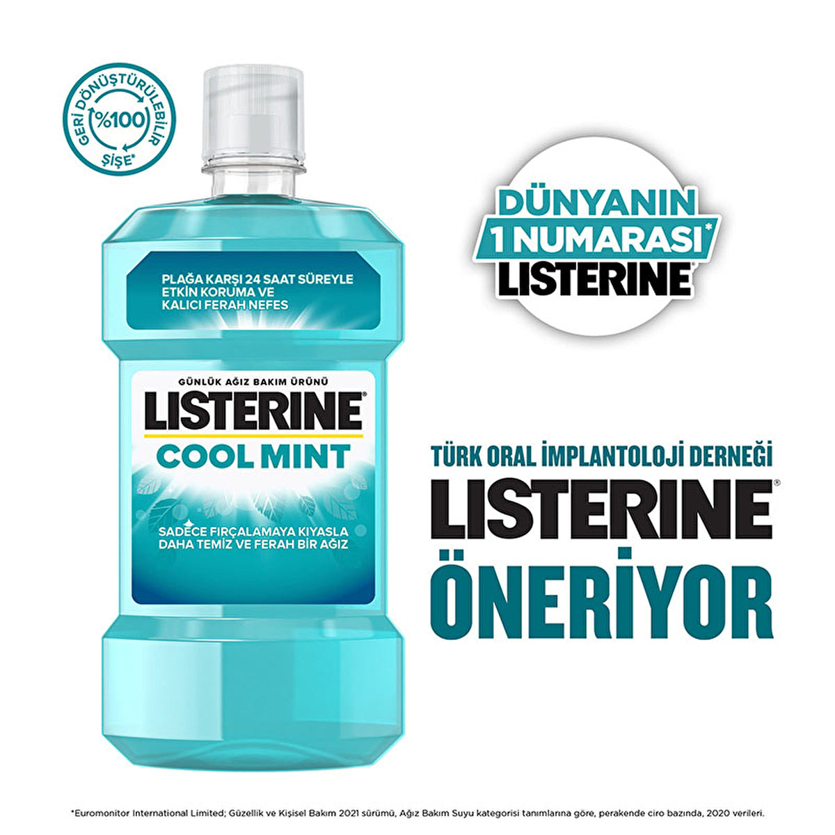 Listerine Cool Mint Mouthwash 8.45 Fl Oz - Antimicrobial Formula | Fresh Breath