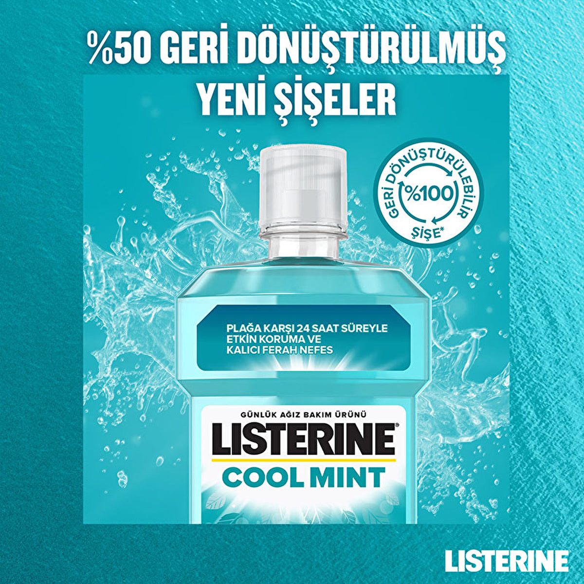 Listerine Cool Mint Mouthwash 8.45 Fl Oz - Antimicrobial Formula | Fresh Breath