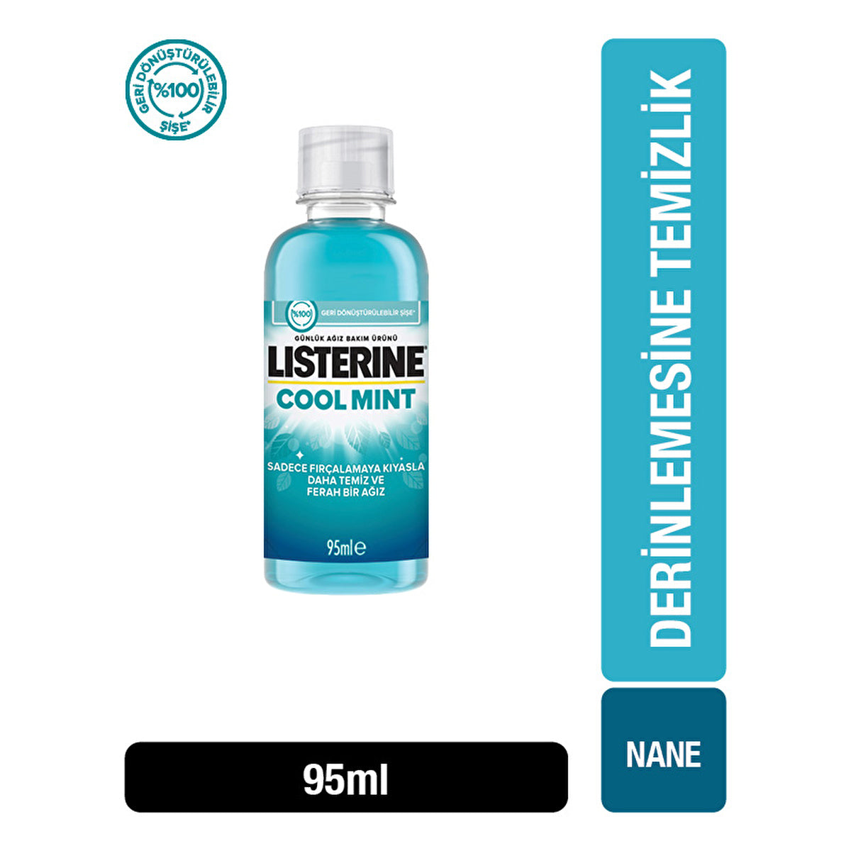 Listerine Cool Mint Mouthwash 3.2oz - Fresh Breath | Cool Mint