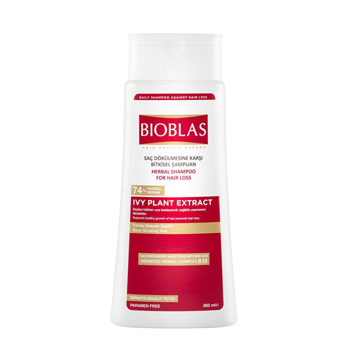 Bioblas Ivy Extract Hair Loss Shampoo 360ML - Supports Hair Growth - Image #1