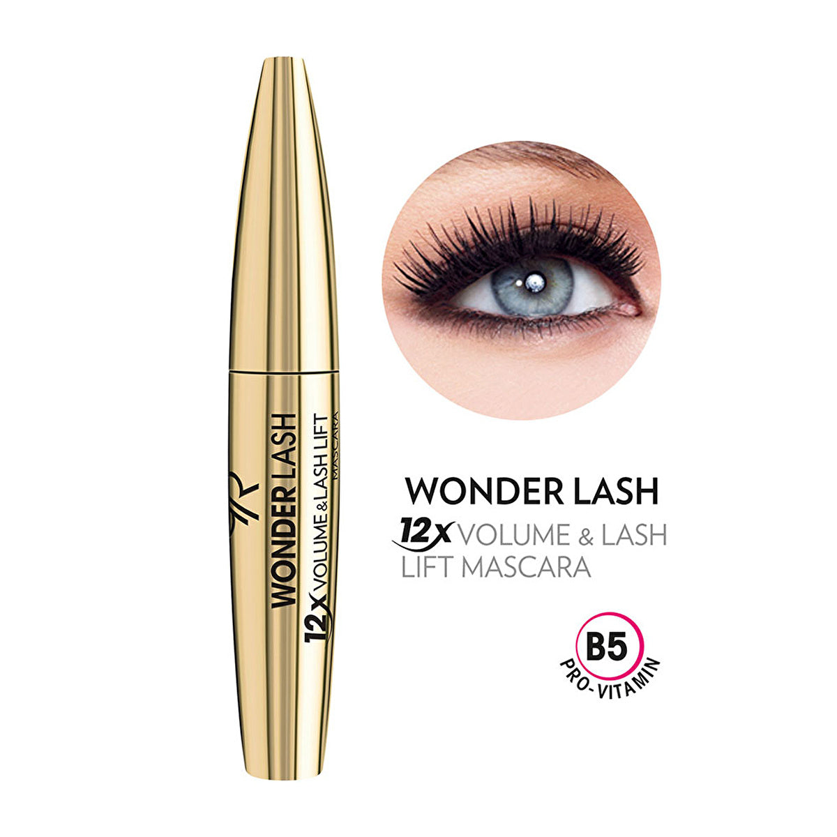 Golden Rose Wonder Lash Mascara 12X Volume & Lash Lift | Eyelash Enhancer