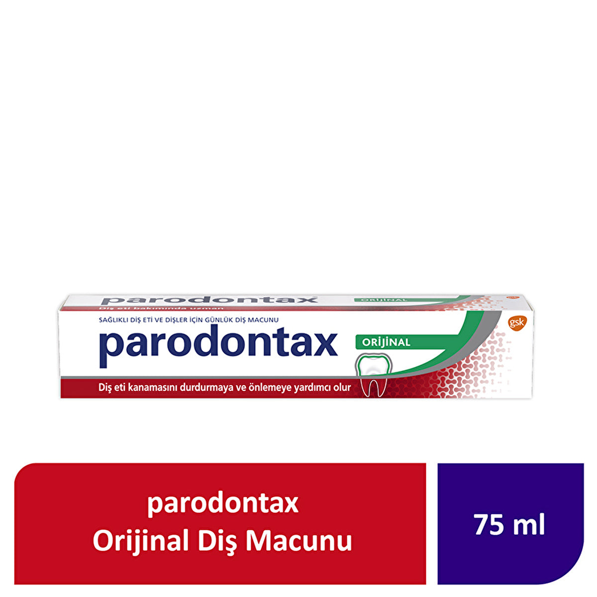 Parodontax Original Toothpaste 75ml - Natural Formula | Healthy Gums