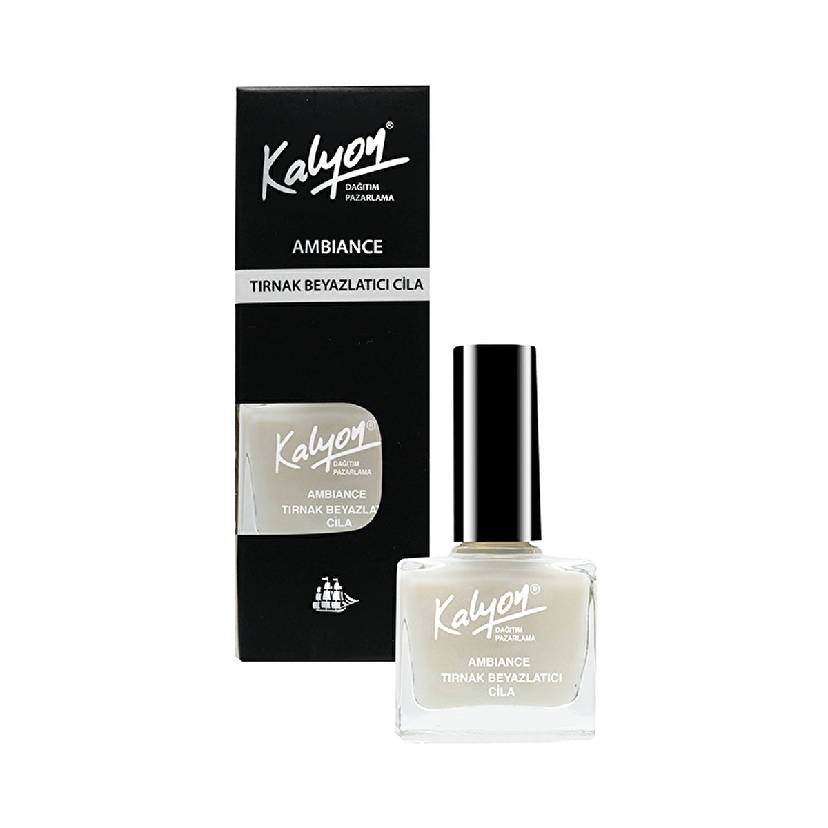 Kalyon Nail Whitening Top Coat - Brightening Finish | 15ml