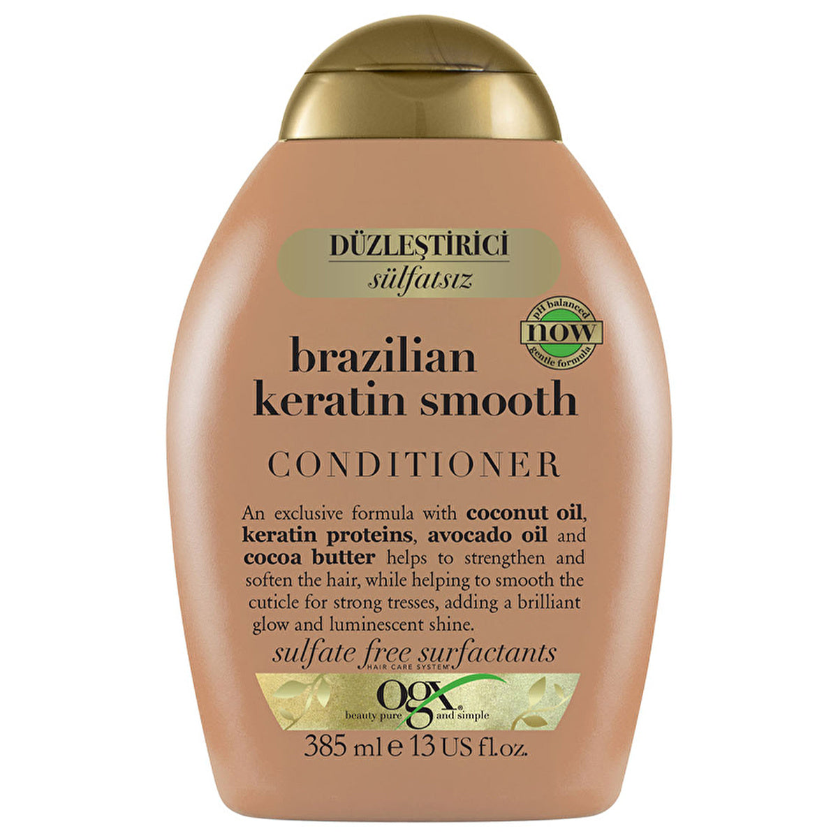 OGX Brazilian Keratin Hair Care Cream 13oz - Smoothing Formula | 385ml