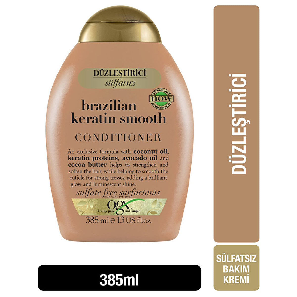 OGX Brazilian Keratin Hair Care Cream 13oz - Smoothing Formula | 385ml