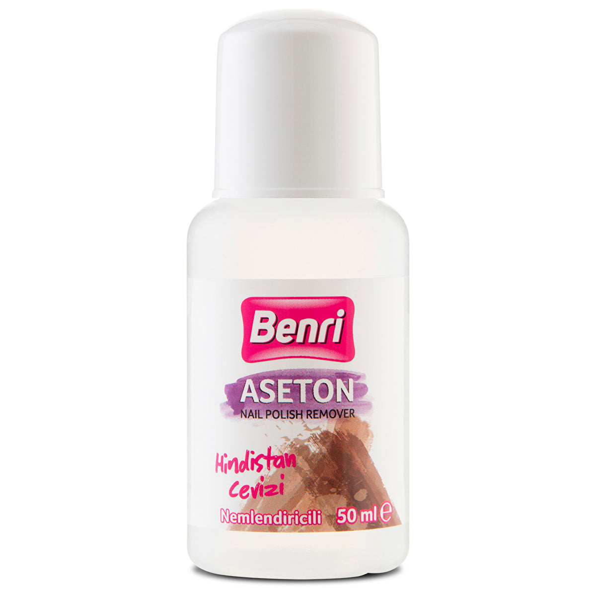 Benri Coconut Nail Polish Remover 50ml - Gentle Formula | Mini Size