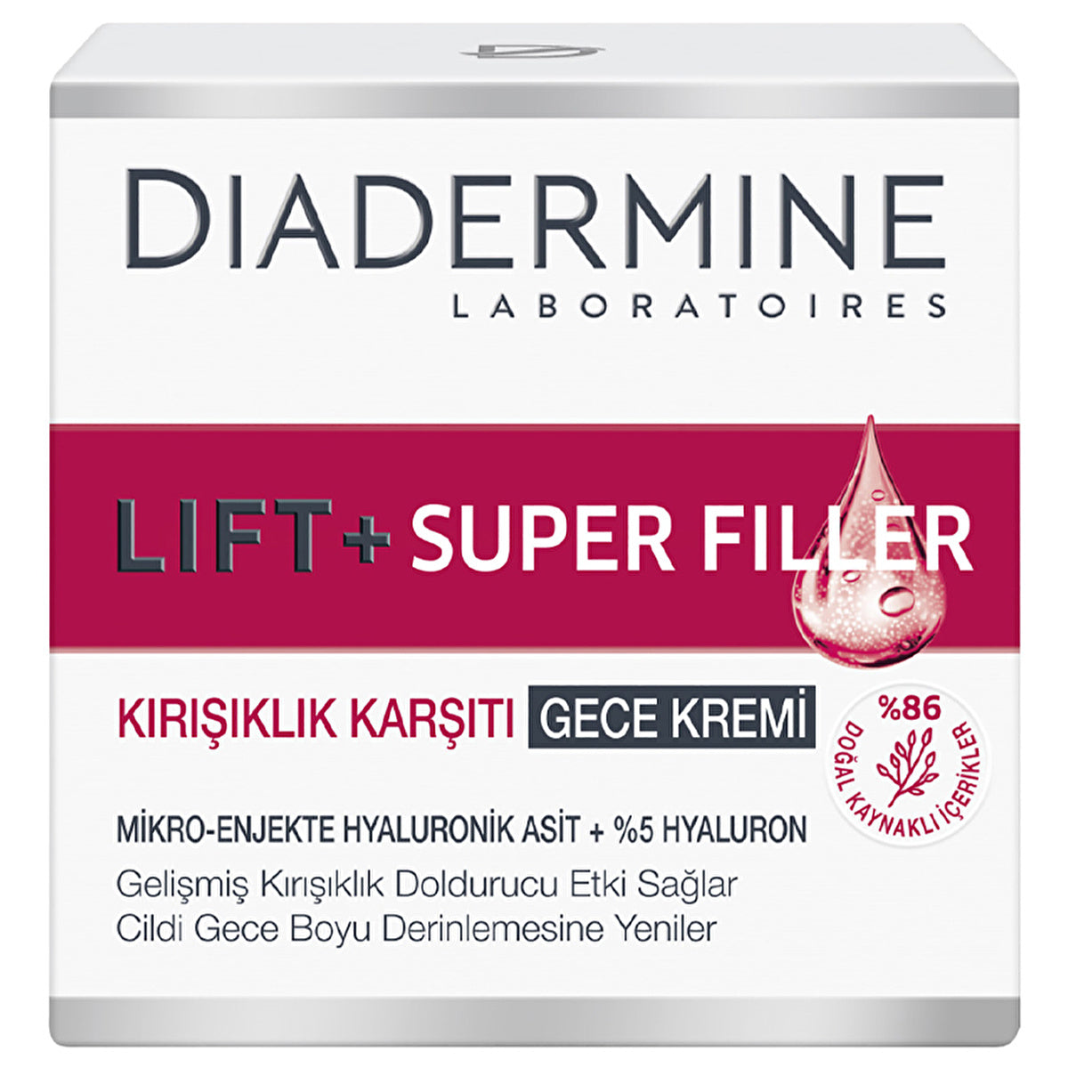 Diadermine Lift+ Super Filler Night Cream 50ml - Skin Tightening - Image #4