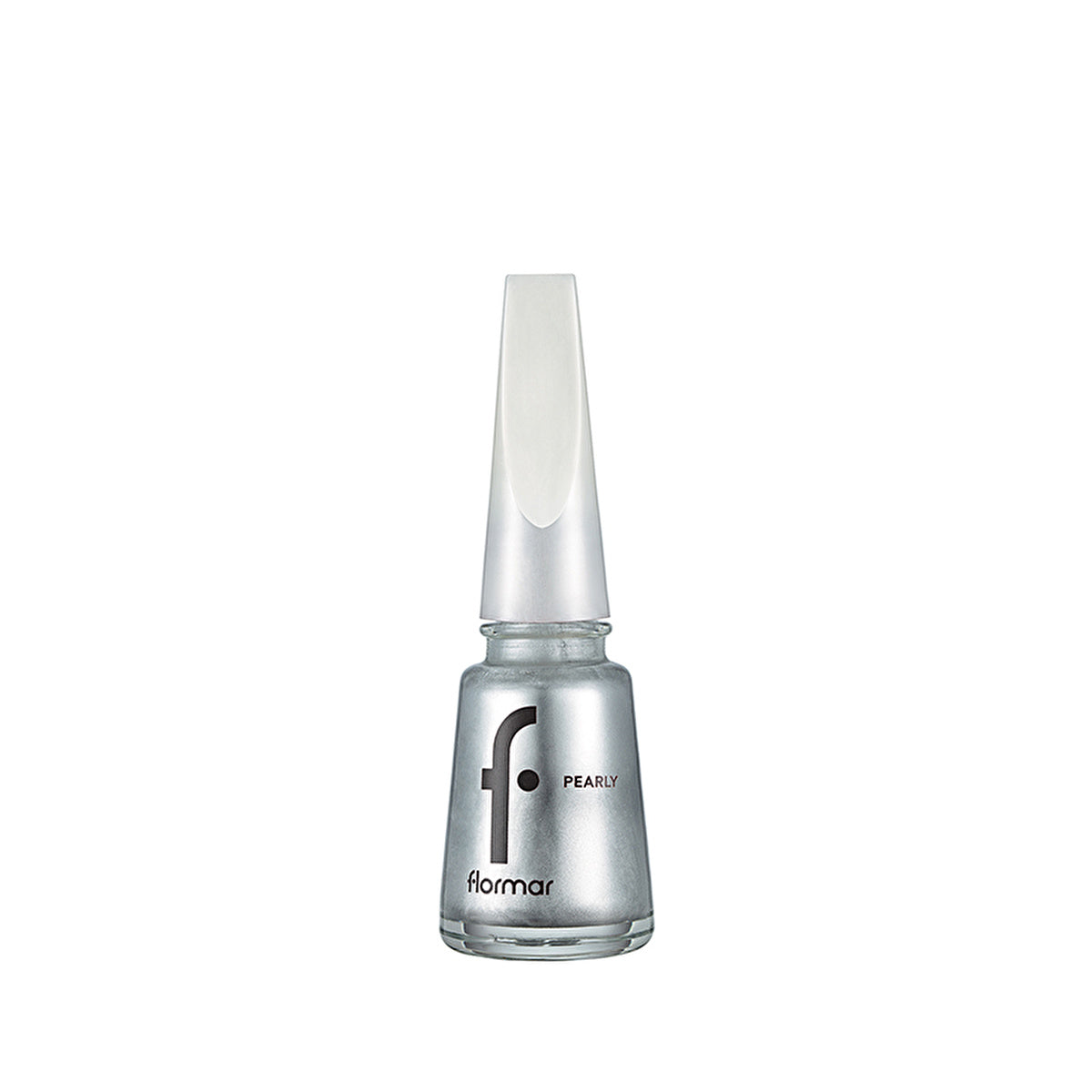 Flormar Pearly Intensive Pigmented Nail Polish PL390 Stylish Silver - 0.5 fl oz | High Shine - Image #5