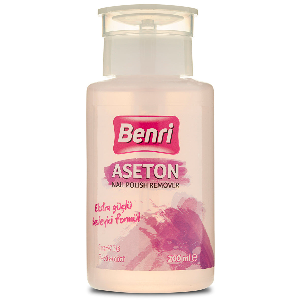 Benri Extra Strong Pump Acetone 200ml - Nourishing Formula | Nail Care