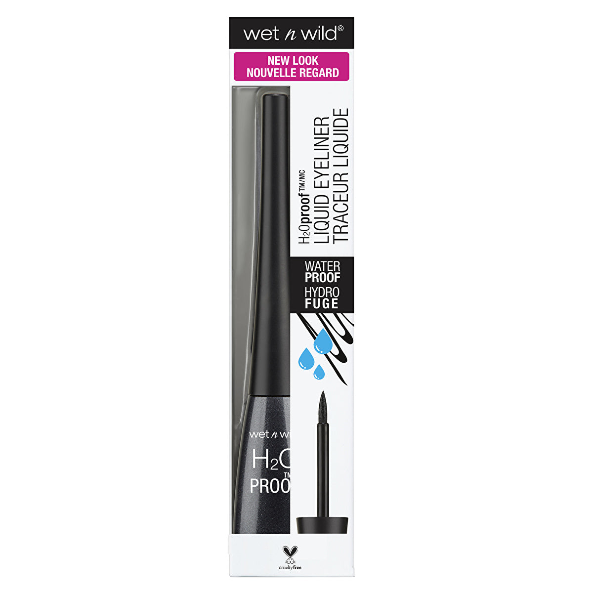 Wet n Wild H2O Proof Felt Tip Liquid Eyeliner - Black | Waterproof Long-Lasting