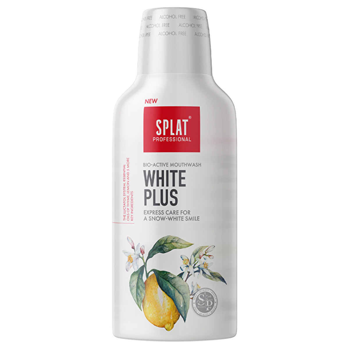 Splat Professional White Plus Mouthwash 275ml - Alcohol-Free Formula | Oral Care