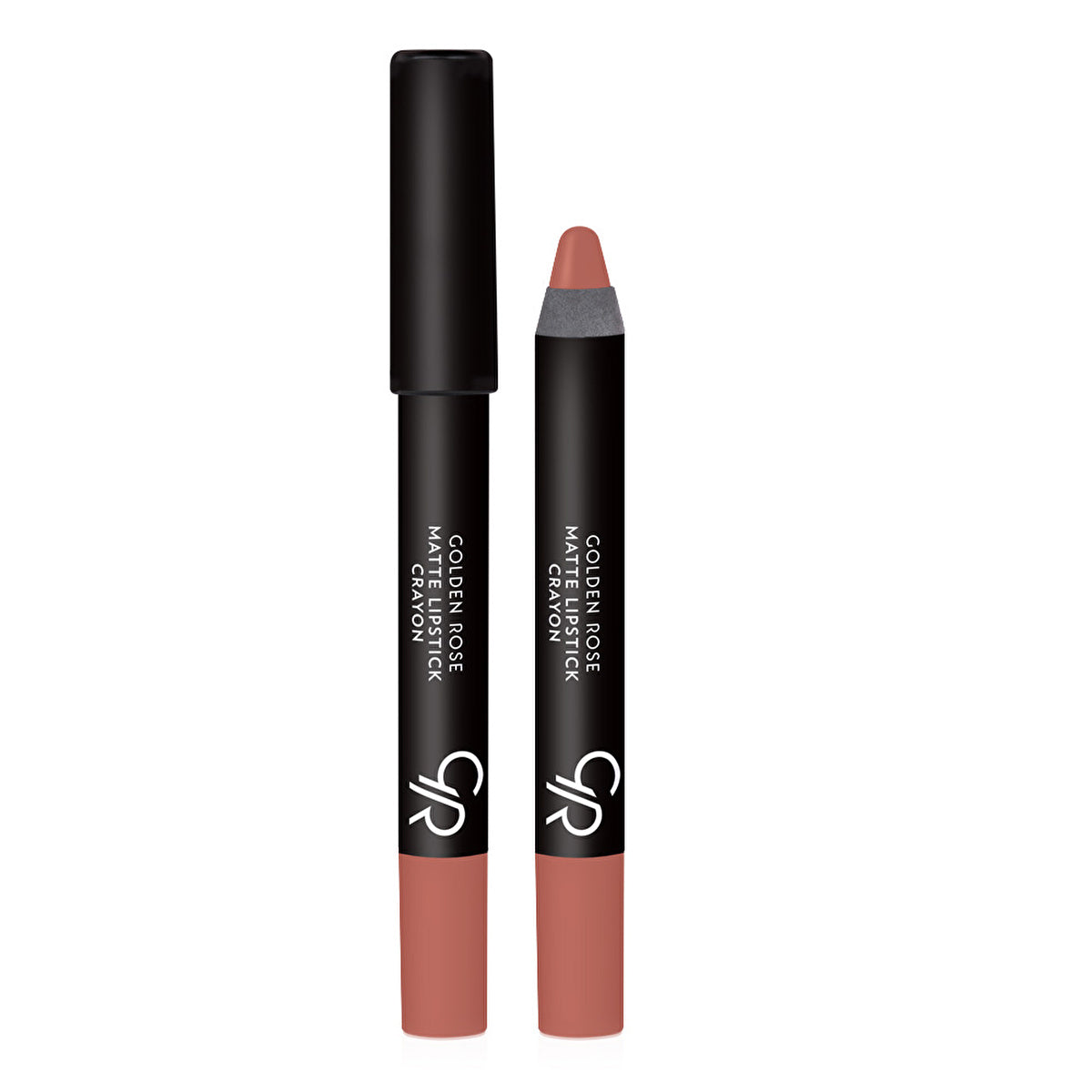 Golden Rose Matte Lipstick Crayon Shade 18 - Velvet Finish | Long-lasting