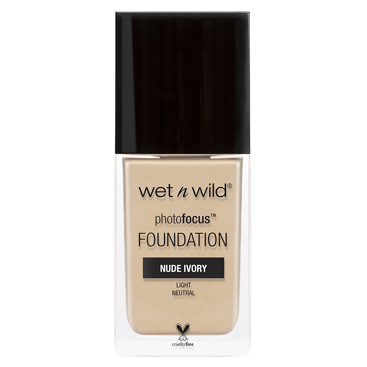 Wet n Wild Photo Focus Foundation Nude Ivory - Long-Lasting Matte | 1 oz