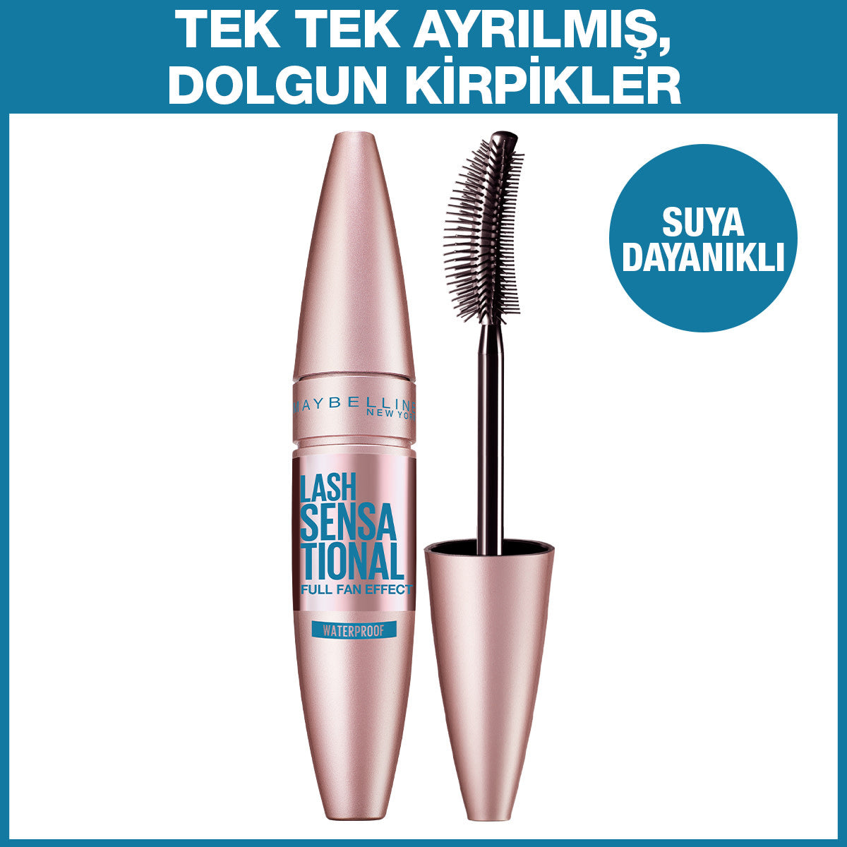 Maybelline Lash Sensational Waterproof Mascara - Black | Volume &amp; Definition