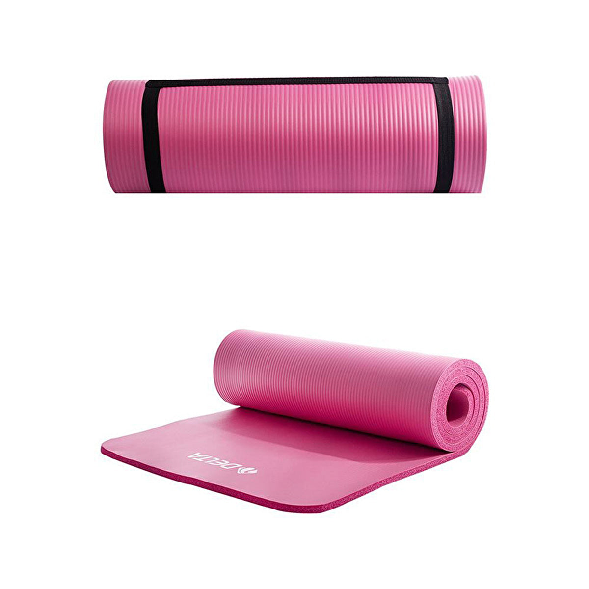 Delta Pink Comfort Yoga Mat 15MM - Non-Slip Design | Fitness - Image #1