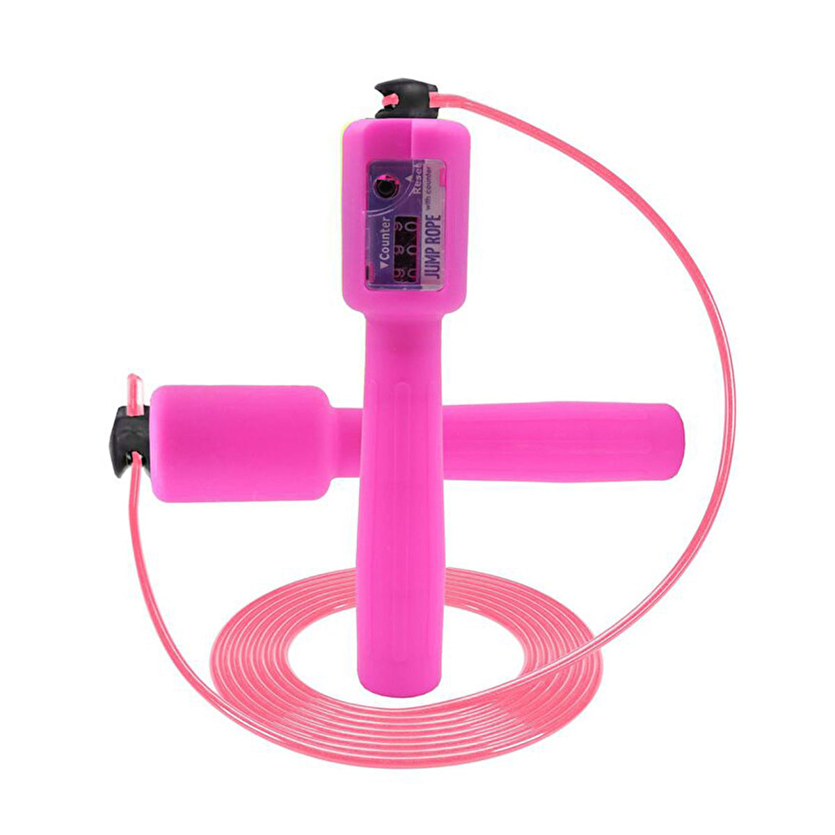 Delta Pink Jump Rope with Counter - Adjustable Length | Fitness Gear