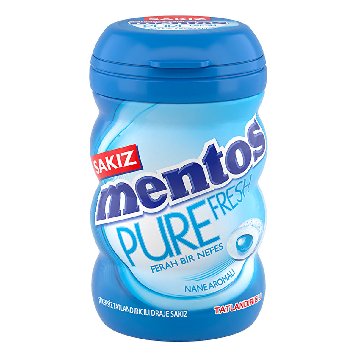 Mentos Pure Fresh Mint Gum 60g - Liquid Filled Chewy Candy | Fresh Flavor