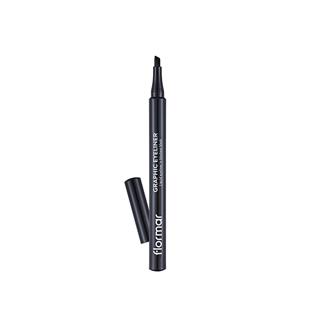 Flormar Graphic Matte Pencil Eyeliner 001 Black - Precision Tip