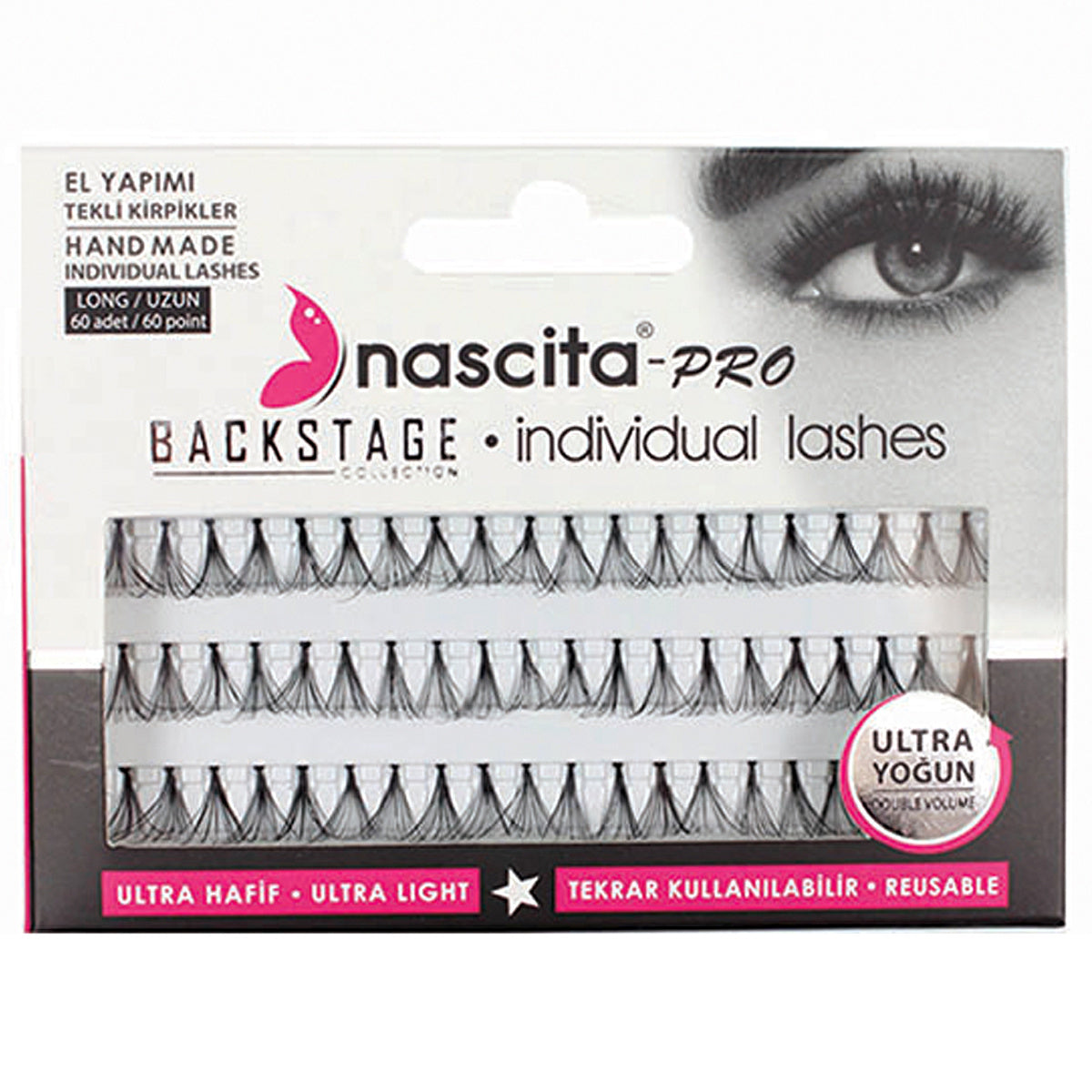 Nascita Backstage Long False Eyelashes - 60 Pieces | Handmade