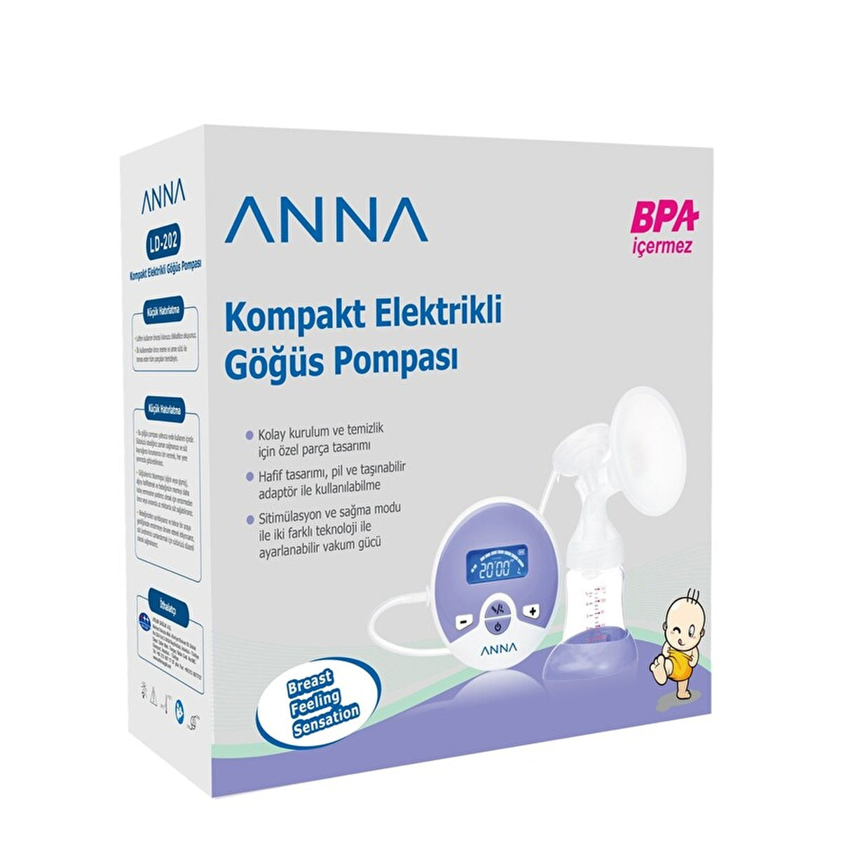 Anna Compact Electric Breast Pump LD-202 - Portable & Lightweight - Image #1