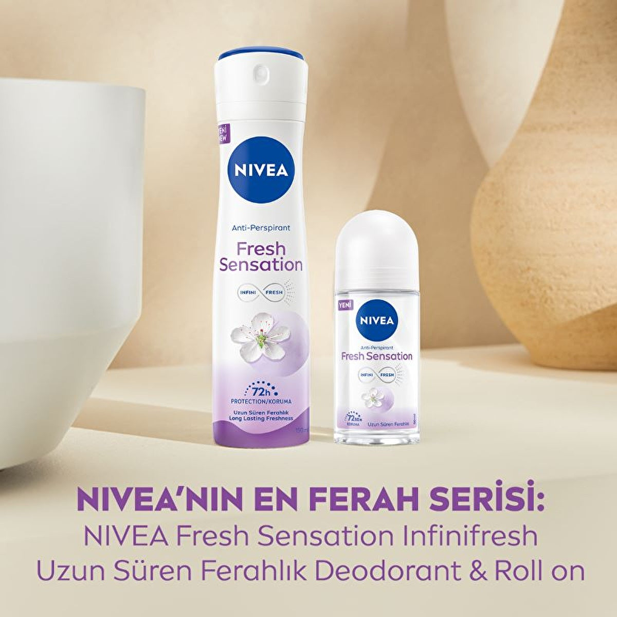 Nivea Fresh Sensation Women's Deodorant Spray 150ml - Long-Lasting - Image #5