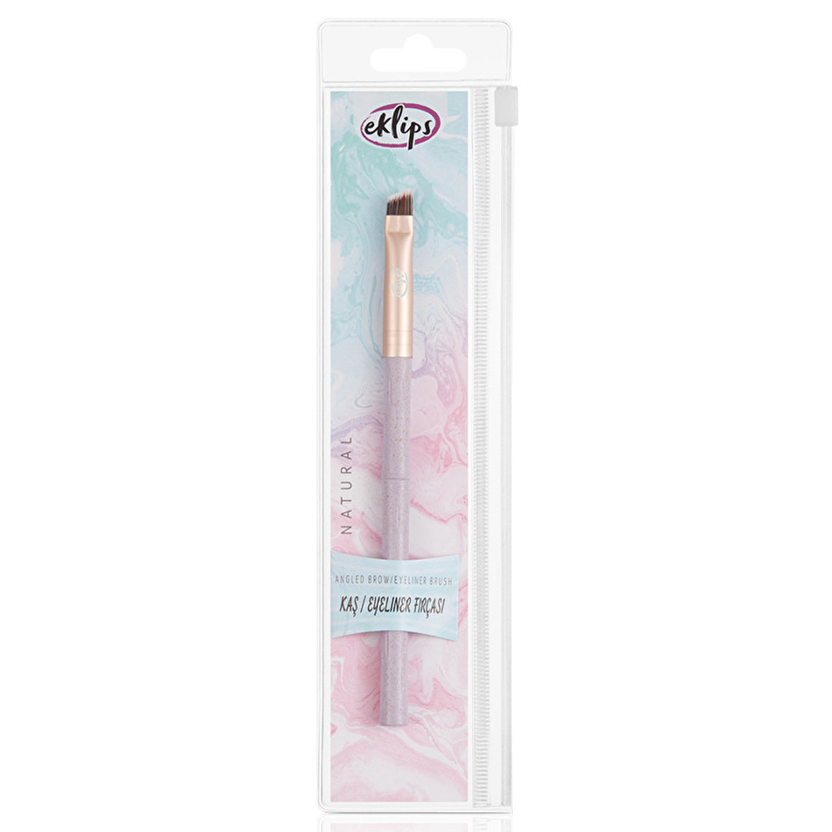 Eklips Natural Angled Eyeliner Brush - Perfect for Brows & Eyes | Premium Quality