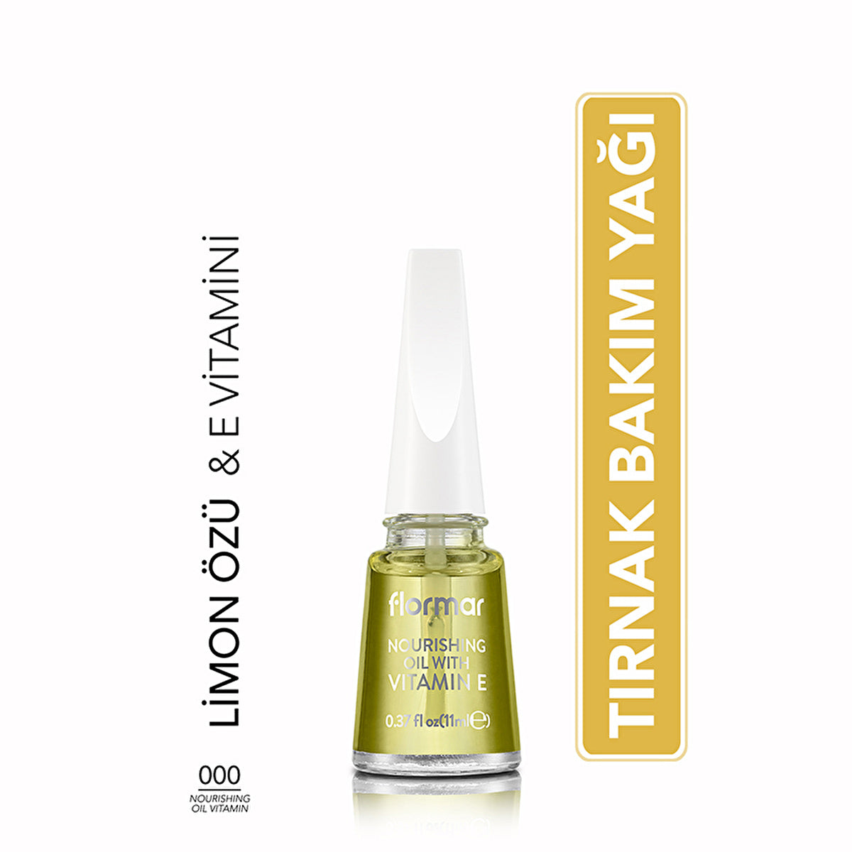 Flormar Nourishing Oil Nail Care Treatment - Vitamin-Enriched | 0.33 Fl Oz