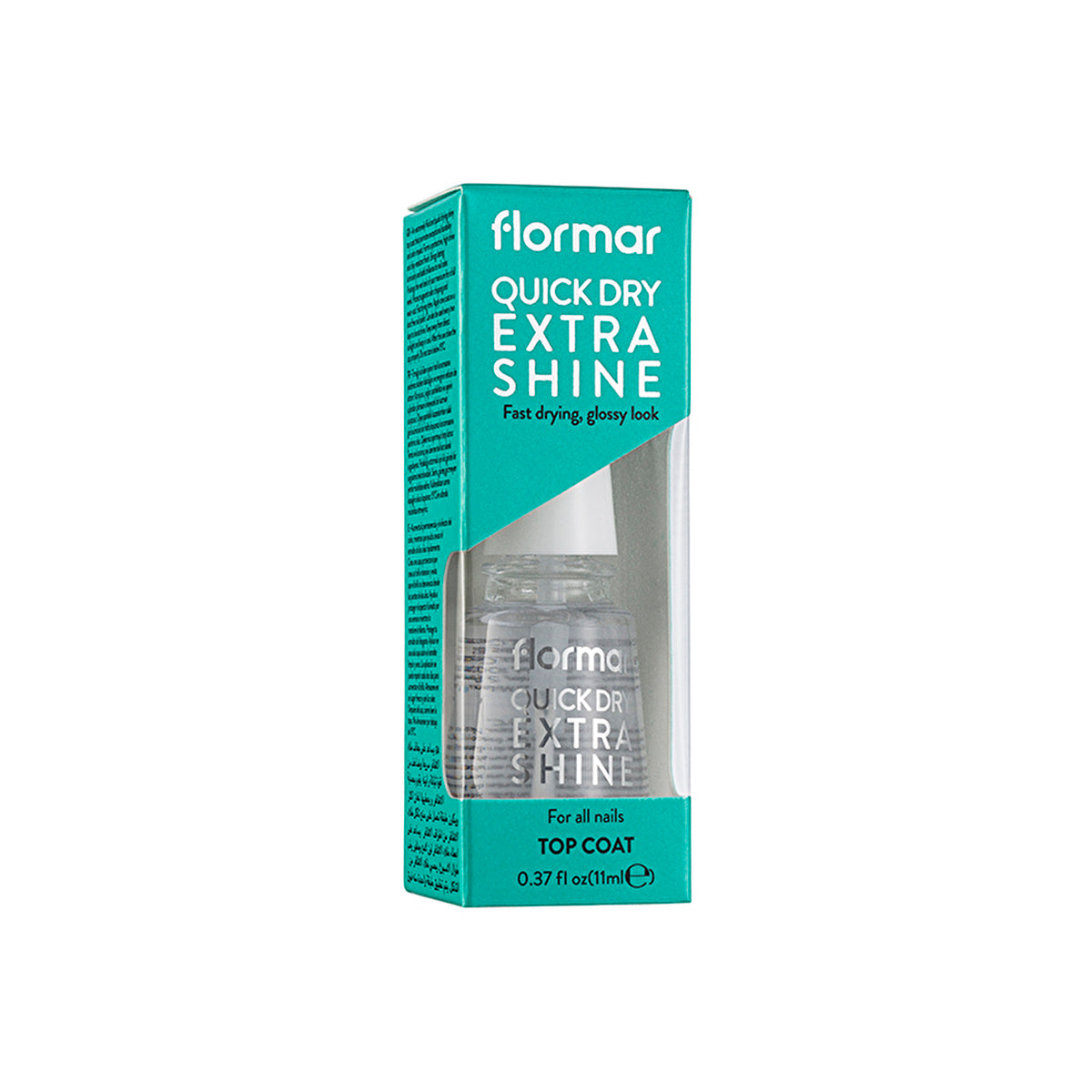 Flormar Quick Dry Extra Shine Top Coat - Fast-Drying Nail Polish | 0.34 Fl Oz - Image #2