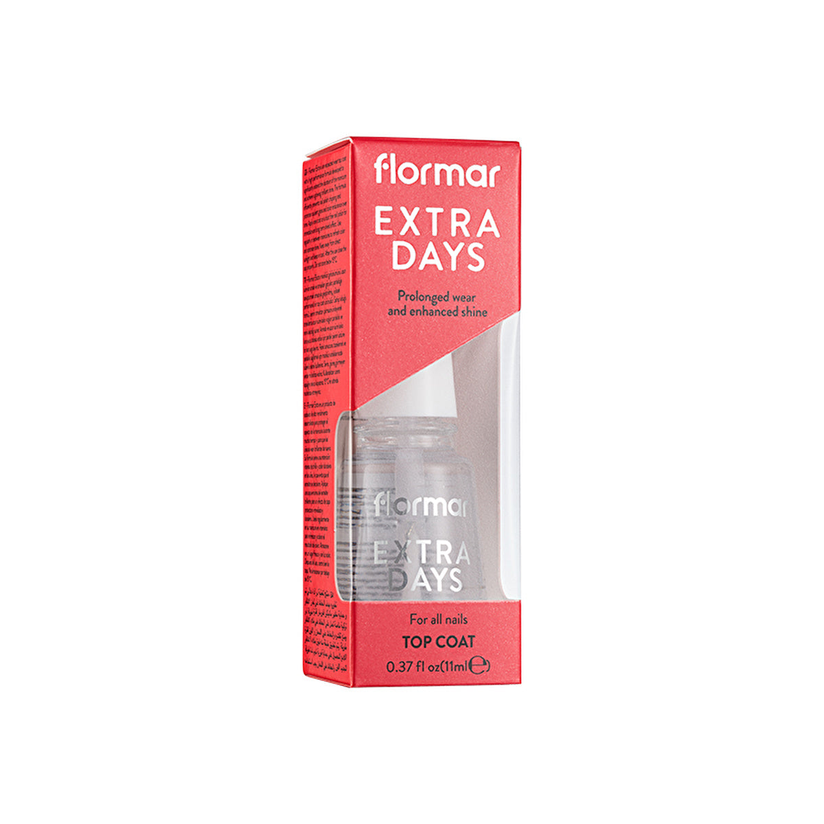 Flormar Extra Days Top Coat Nail Polish - Long Lasting Shine | 0.5 Fl Oz - Image #2