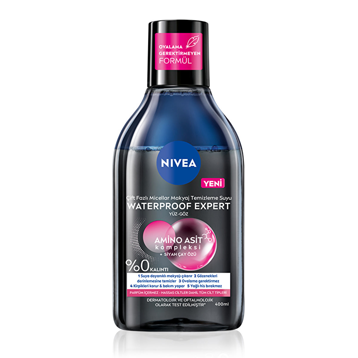 Nivea Waterproof Micellar Cleansing Water 400ml - Oil-Free Formula