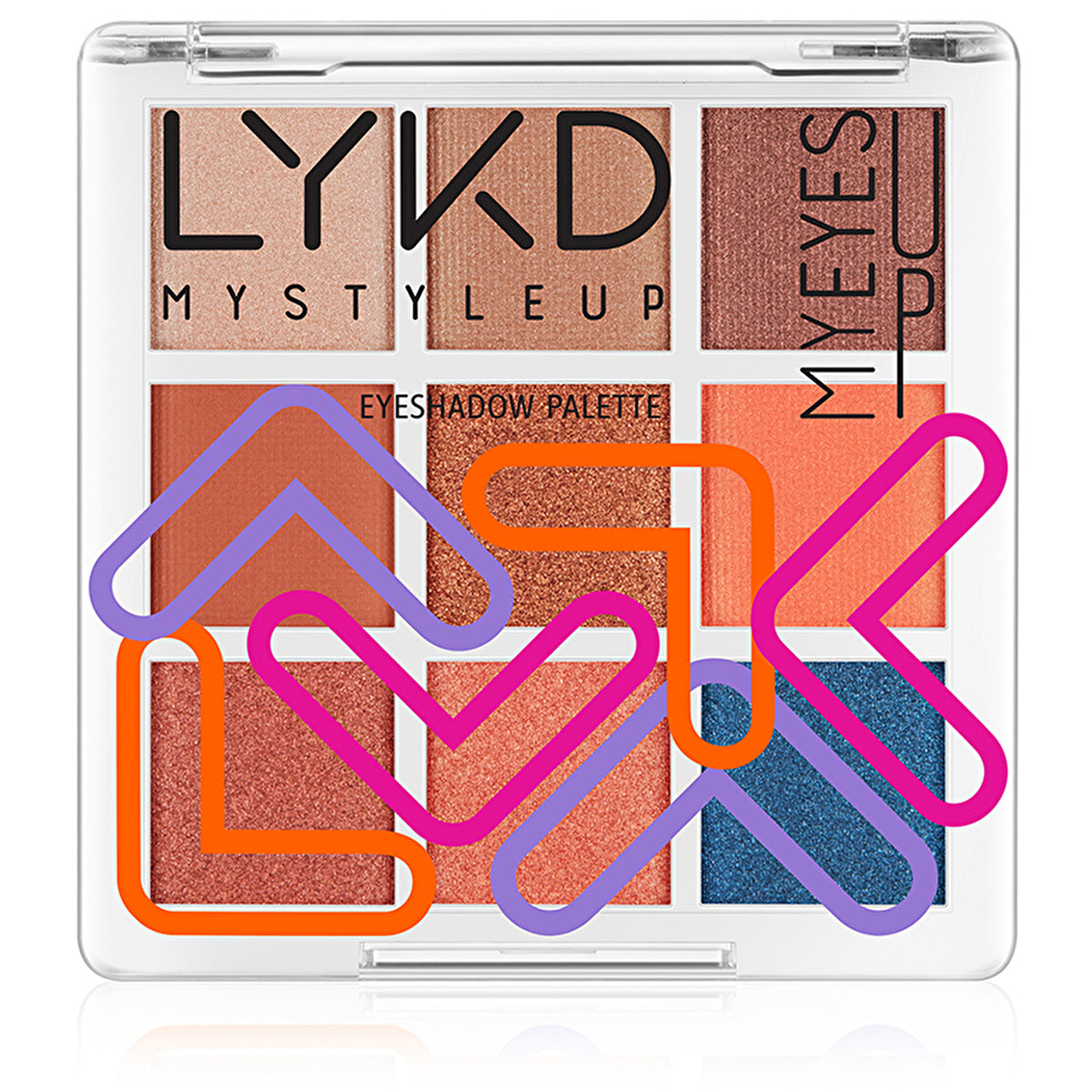 LYKD 9-Color Eyeshadow Palette 250 Sunset Glow | High Pigmentation