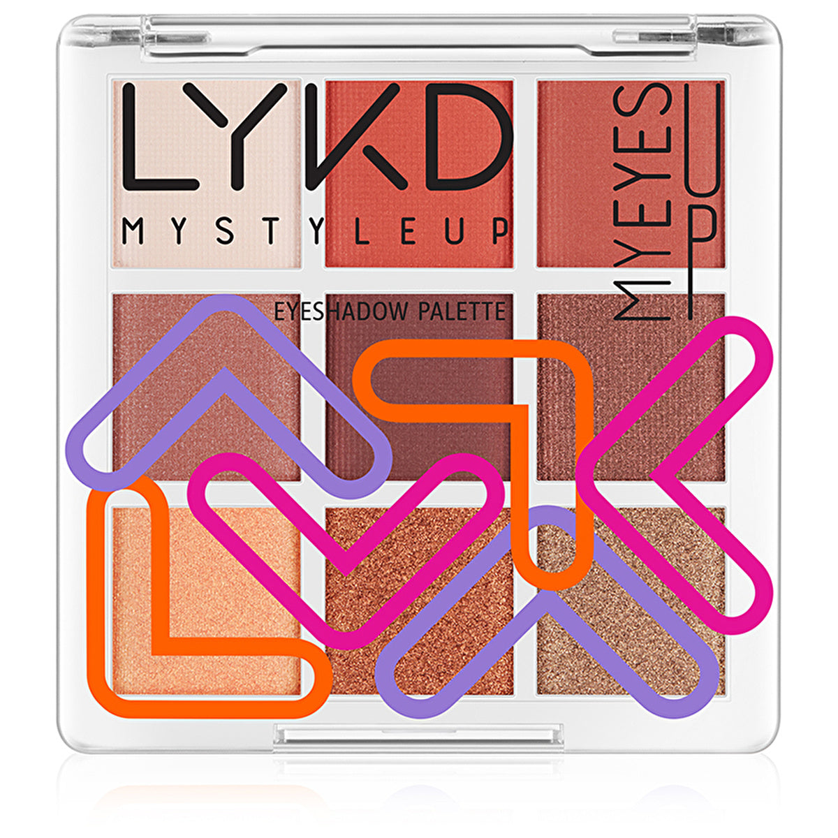 LYKD 9 Color Eyeshadow Palette Burgundy Touch | Highly Pigmented