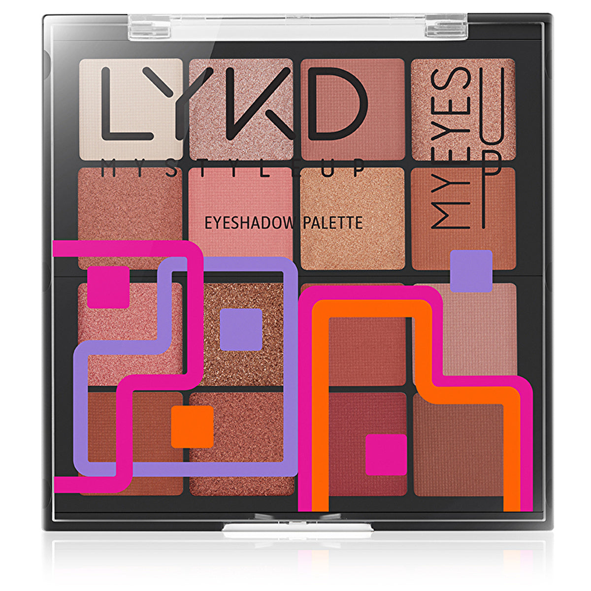 LYKD 16-Color Eyeshadow Palette Flirty Babe - Versatile Shades