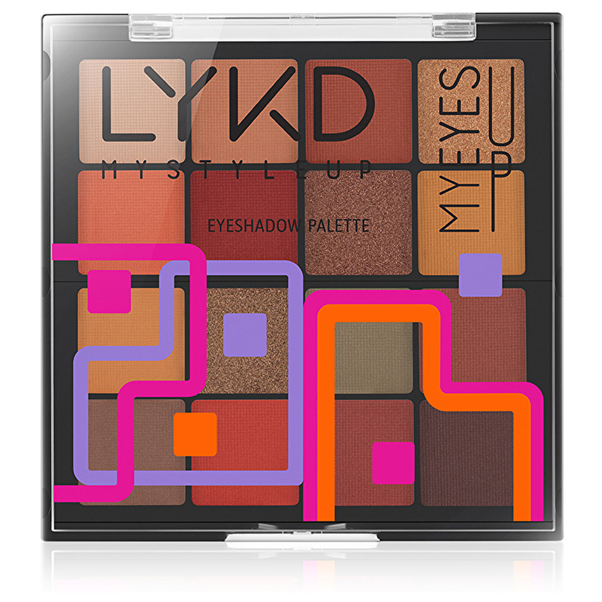 LYKD 16 Color Eyeshadow Palette - Down To Earth | Bold and Natural Shades