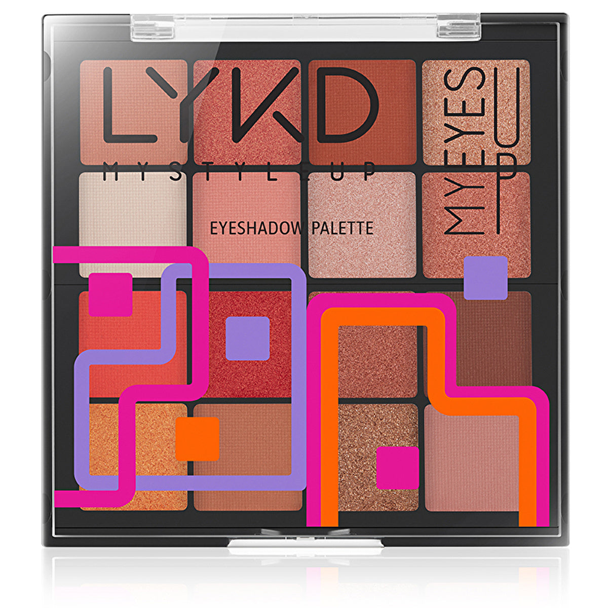 LYKD 16 Color Eyeshadow Palette 300 Peachy Vibes - Versatile Shades