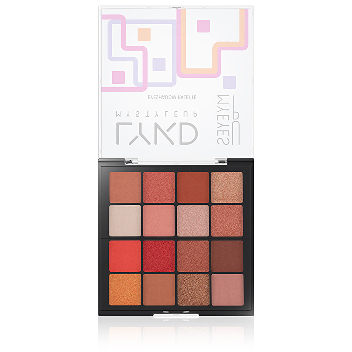 LYKD 16 Color Eyeshadow Palette 300 Peachy Vibes - Versatile Shades