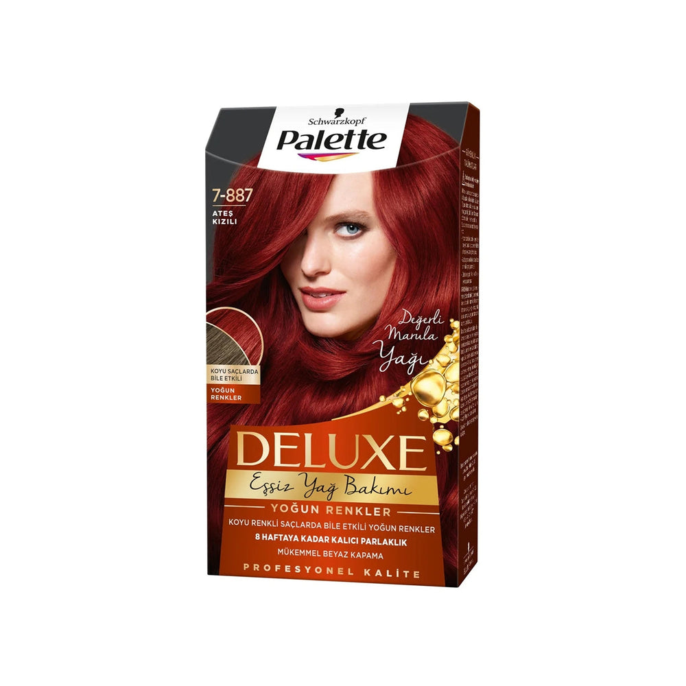 Palette Deluxe Intense Color Hair Dye 7-887 Fiery Red