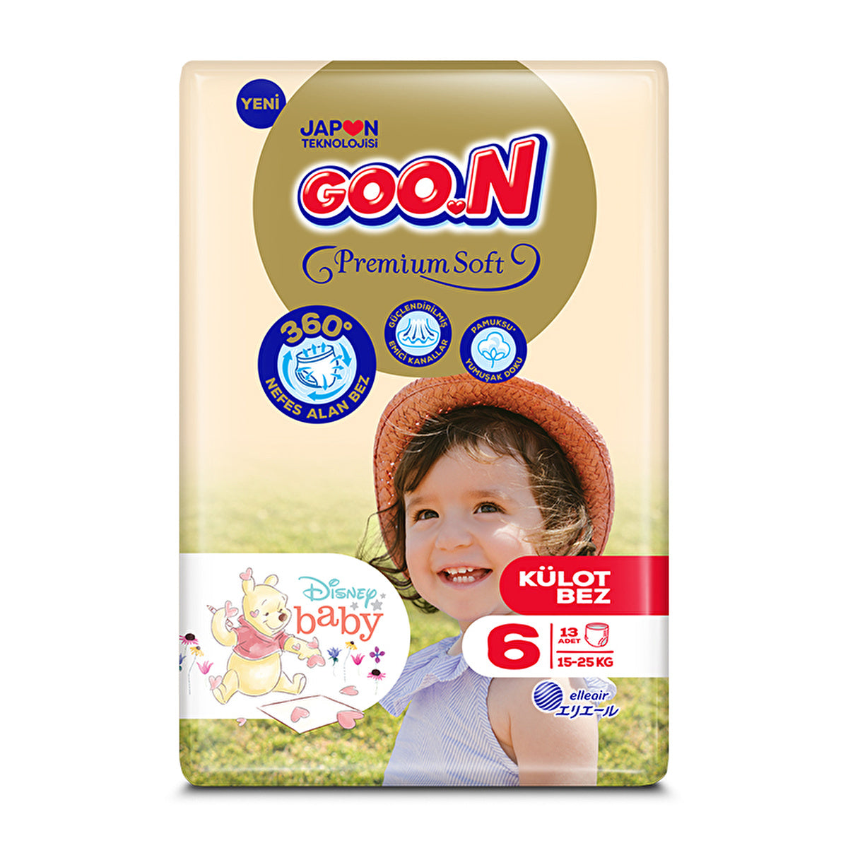 Goon Premium Soft Diapers Size 6 - 13 Count | Super Soft