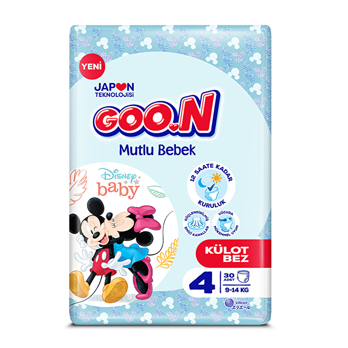 GOO.N Happy Baby Size 4 Diapers 30 Count - 12 Hour Dryness