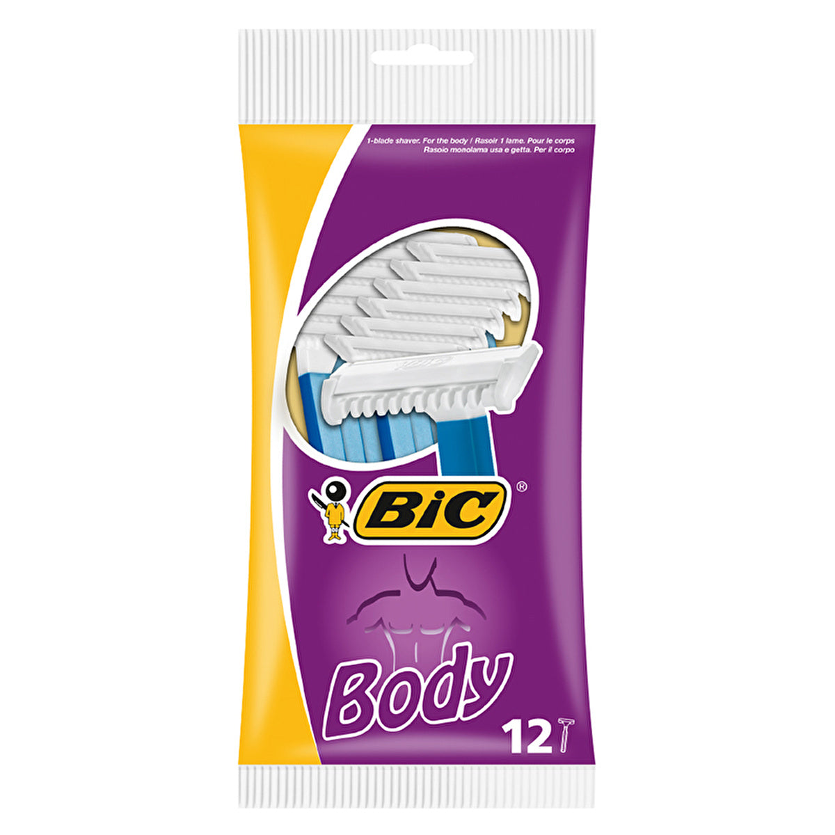 Bic Body Razor Blades 12 Pack - High Quality Stainless Steel - Image #1