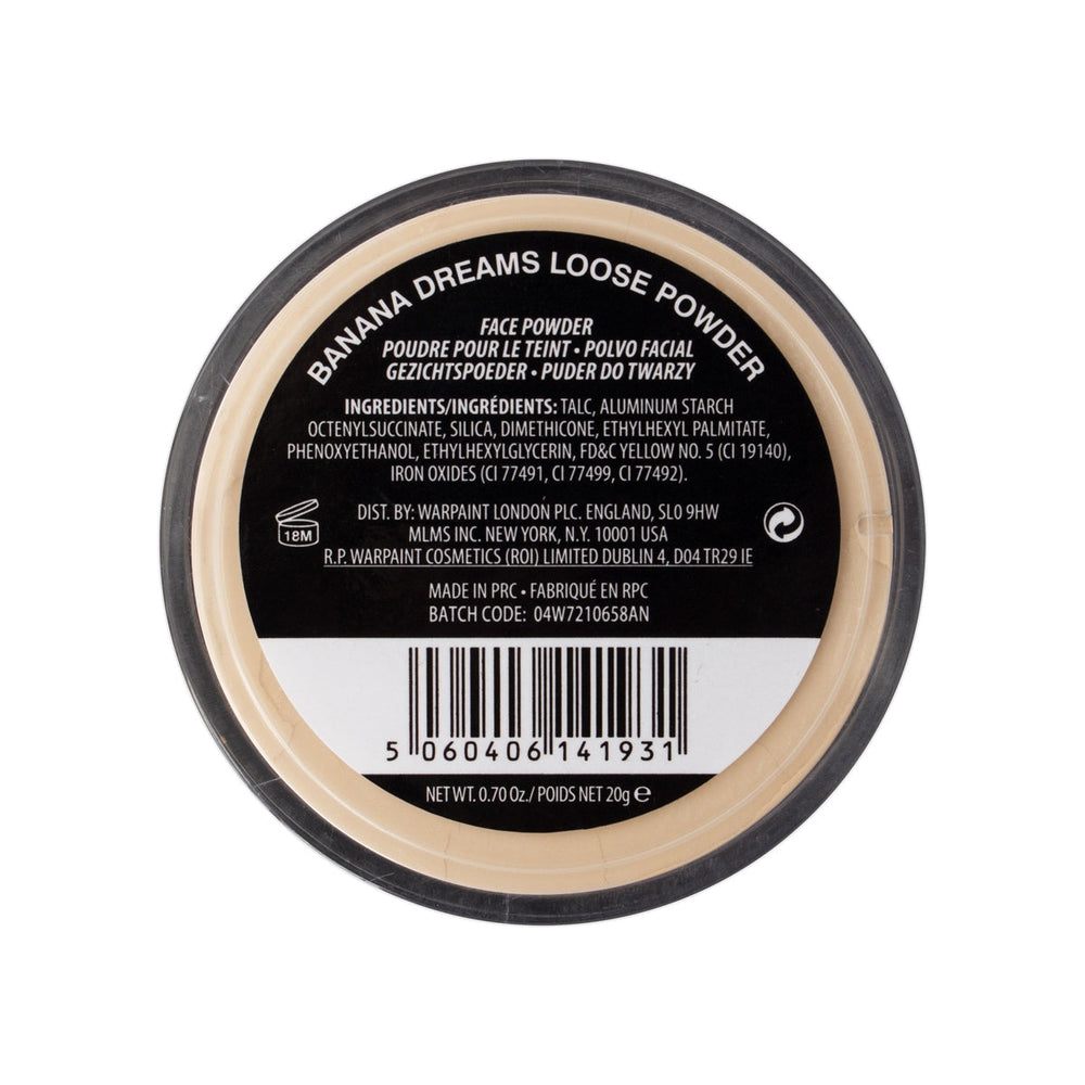 W7 Banana Dreams Loose Powder Color Correcting Setting Powder 20g