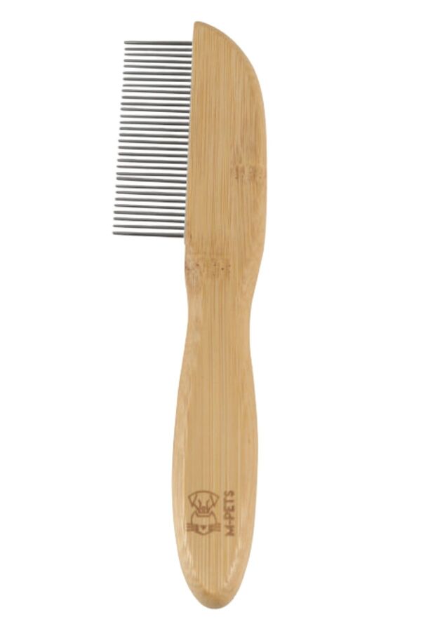 M-Pets Bamboo Pet Comb for Grooming and Detangling 21.5cm