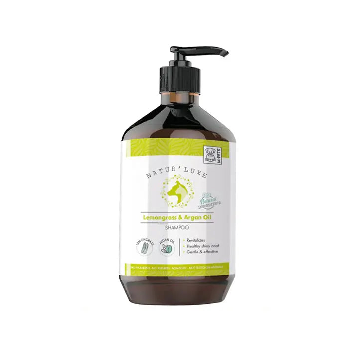 M-Pets Lemongrass & Argan Oil Dog Shampoo for Shiny Coats 500ml