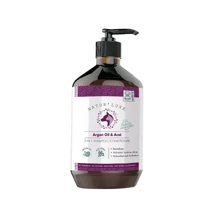 M-Pets Argan Oil & Acai 2-in-1 Dog Shampoo & Conditioner 500ml
