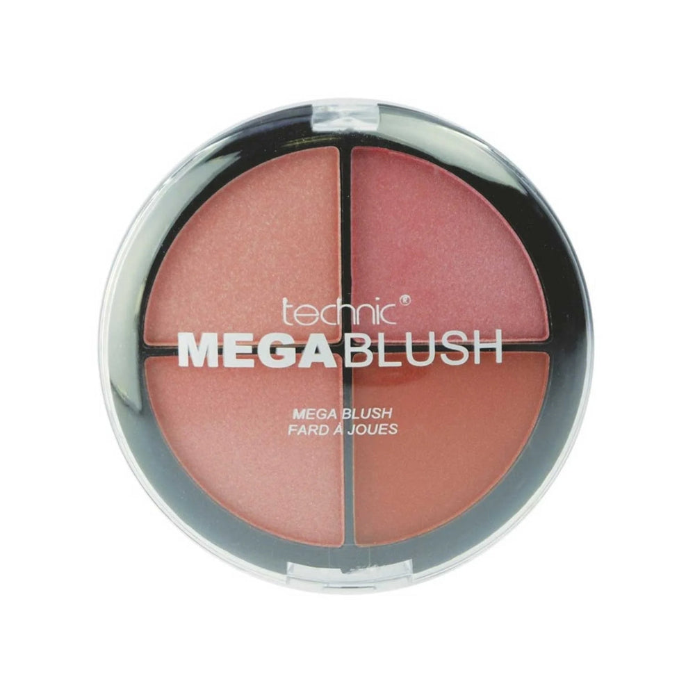 Technic Mega Blush 4-Color Palette for Radiant Cheeks