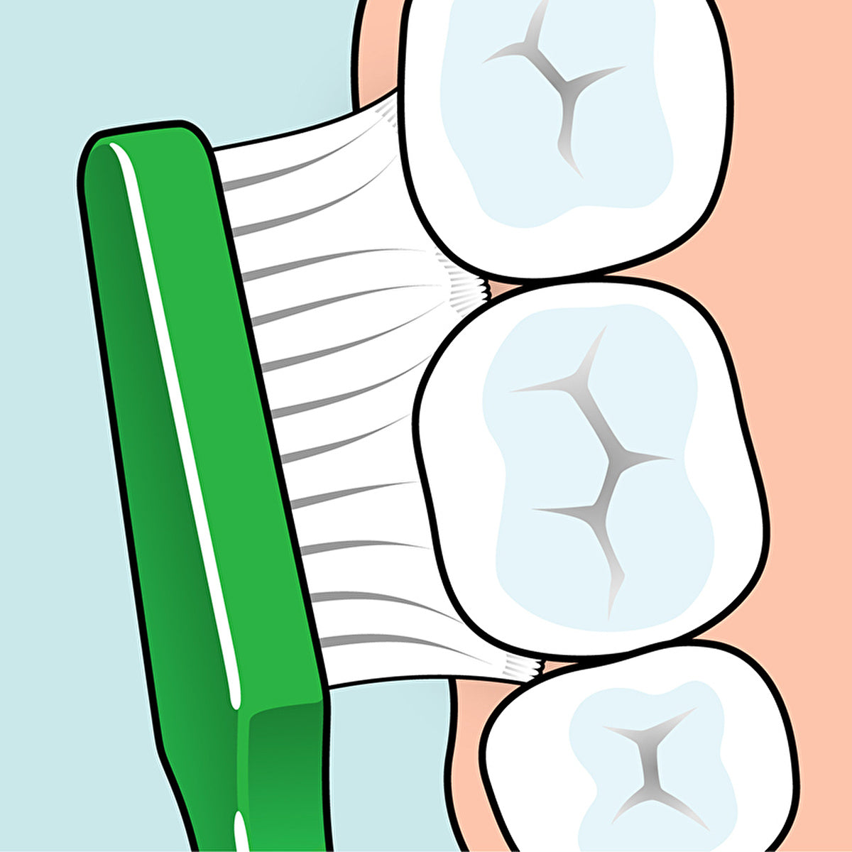 Tepe Supreme Toothbrush - Conical Bristles | Ergonomic Handle - Image #2